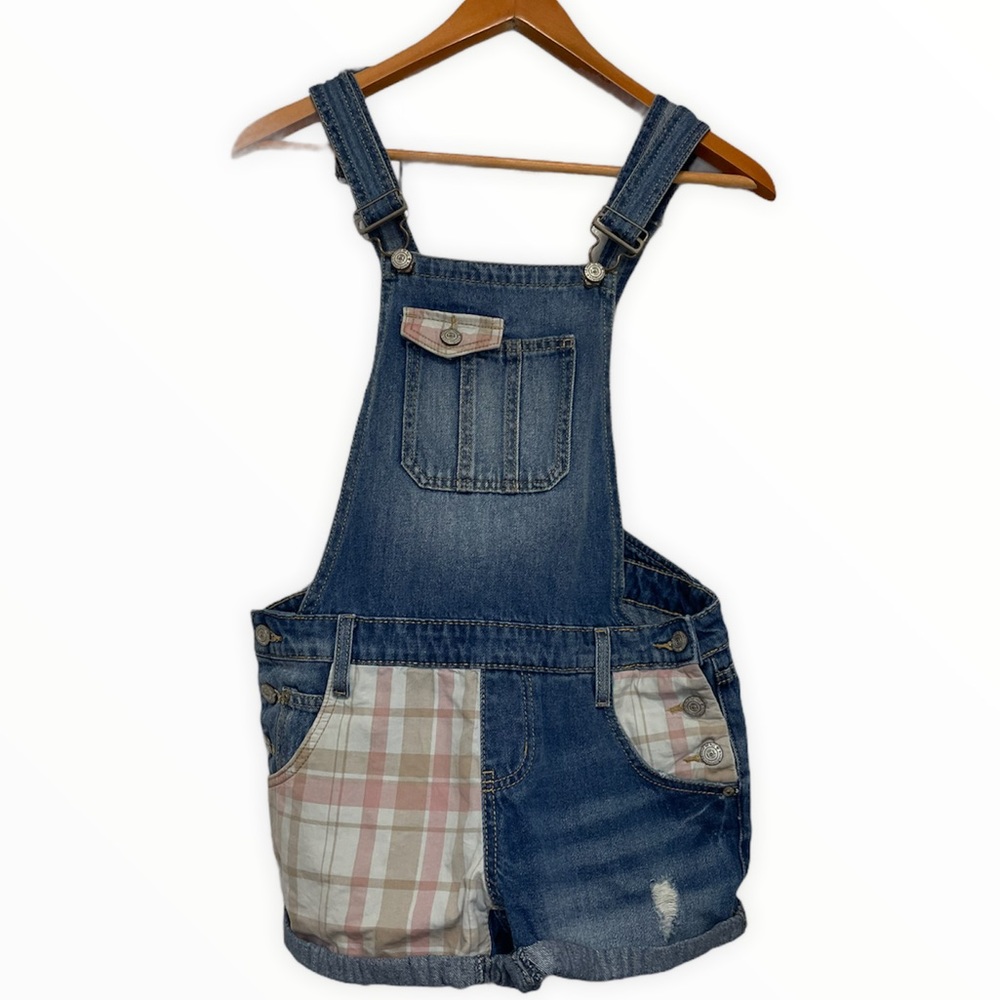 L.e.i juniors denim overalls size small